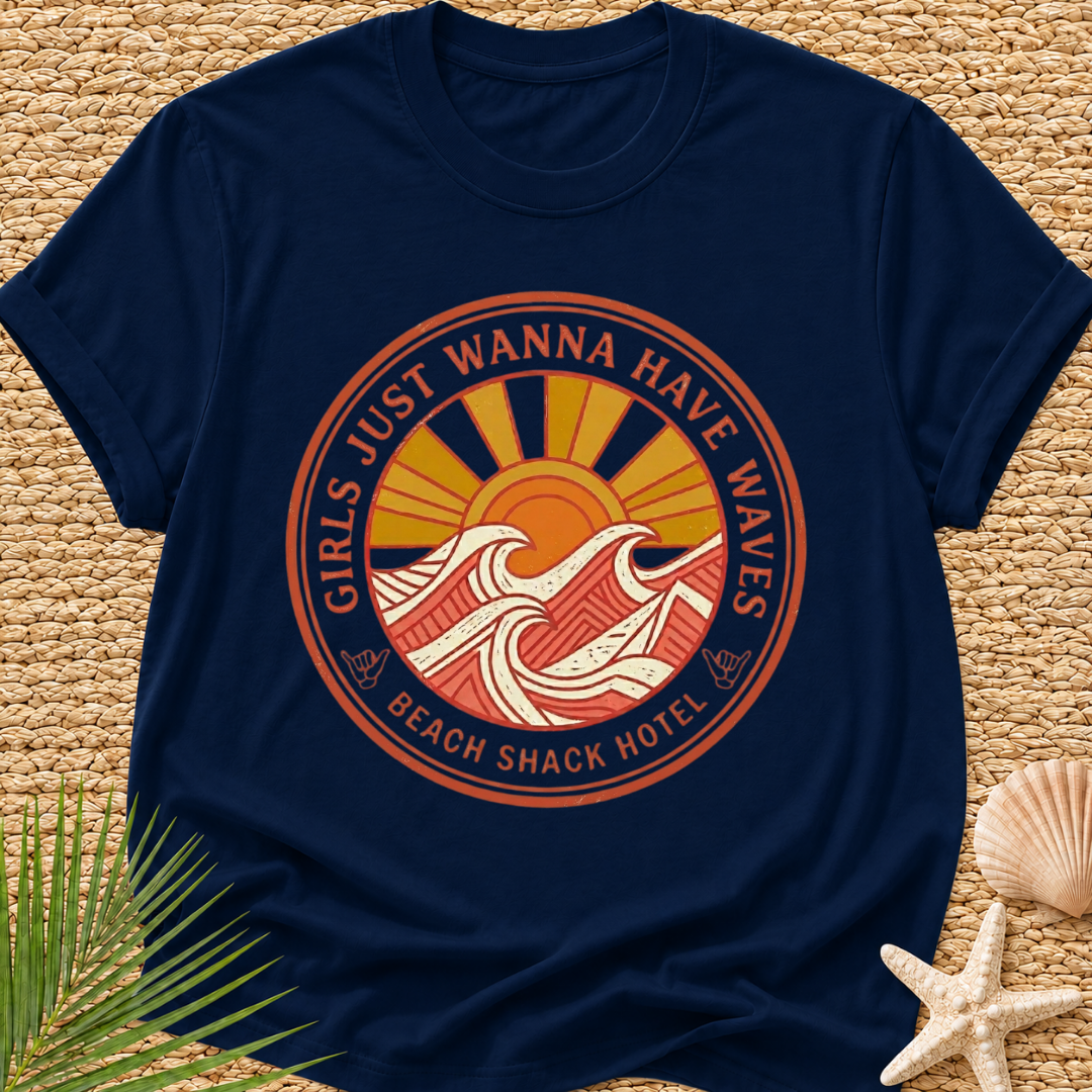 Beach Shack Hotel (girls just wanna have waves) T-Shirt