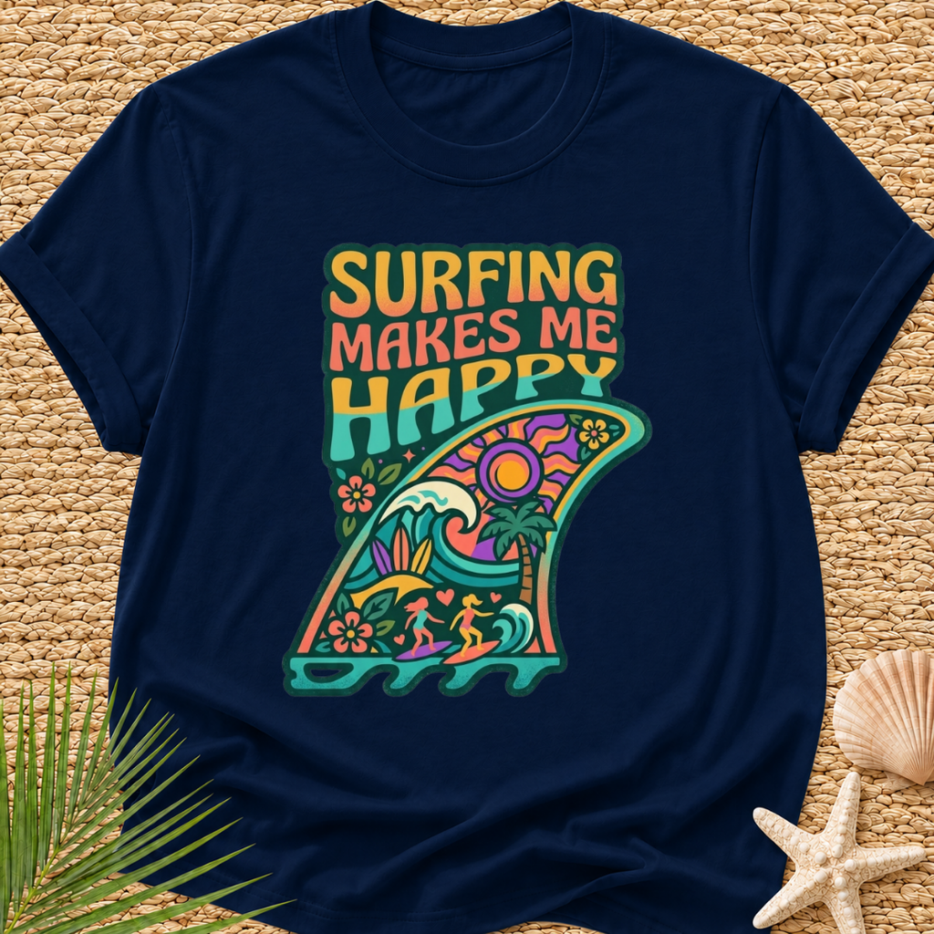 Surfing Makes Me Happy T-Shirt
